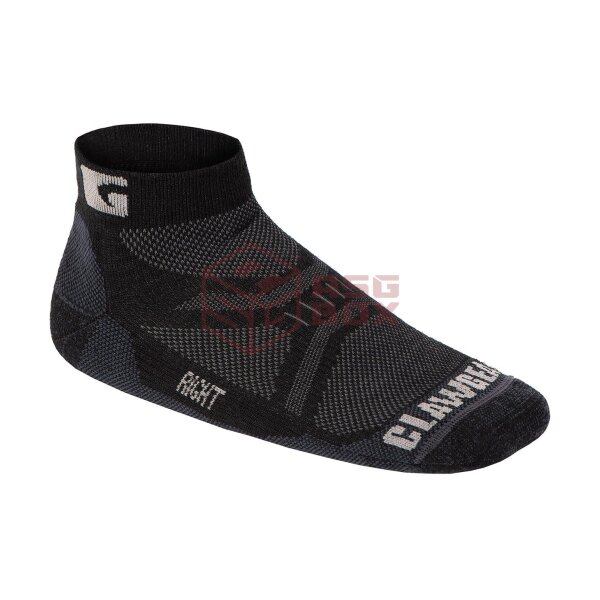 Clawgear Merino Low Cut / Ankle Socks Black 45-47
