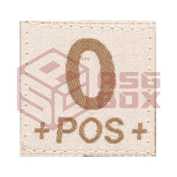 Clawgear 0 Pos Bloodgroup Patch Desert
