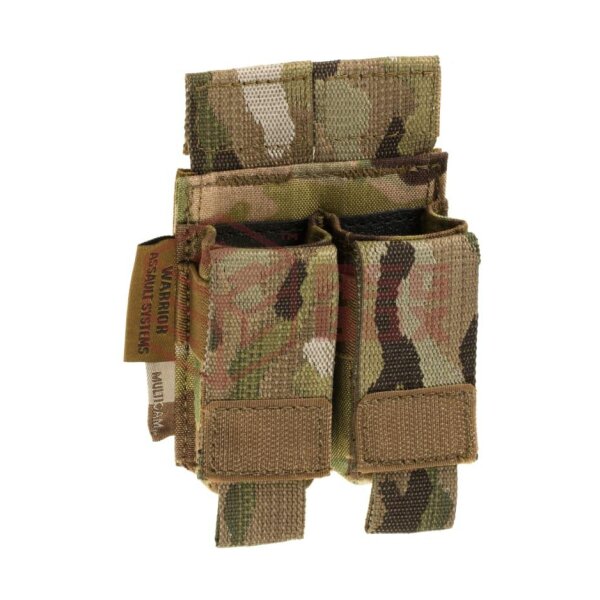 Warrior Direct Action Double Pistol Mag Pouch 9mm Multicam