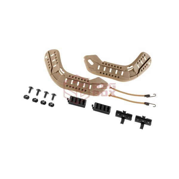 FMA MICH 2000 Rail Set Dark Earth