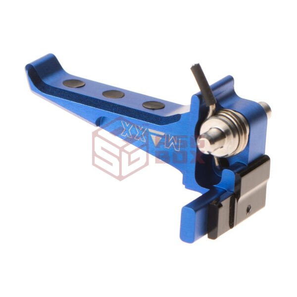 Maxx Model CNC Aluminum Advanced Speed Trigger for EVO-3 Style E Blue
