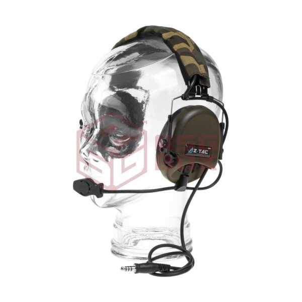 Z-Tactical Tier 1 Headset Military Standard Plug Foliage Green