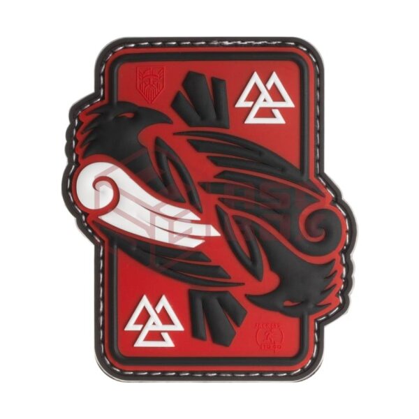 JTG Odins Raven Rubber Patch Red Sky