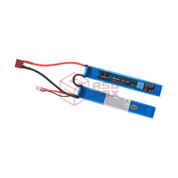 Nimrod Lipo 7.4V 2000mAh 25C Twin Type T-Plug Blue