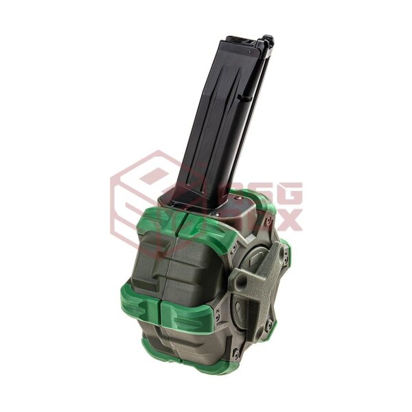 WE Drum Mag Hi-Capa 5.1 GBB 350rds Green
