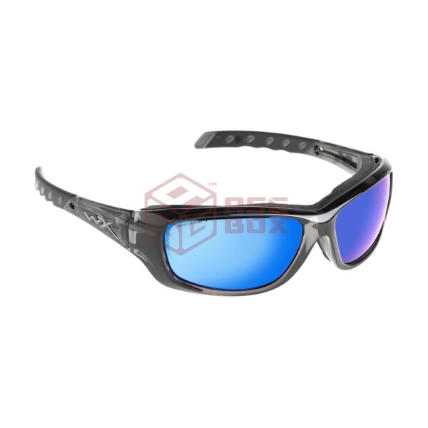 Wiley X WX Gravity Captivate Polarized Blue Mirror Black