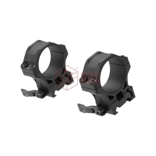 Leapers Accu-Sync QR 34mm Medium Profile Rings Black