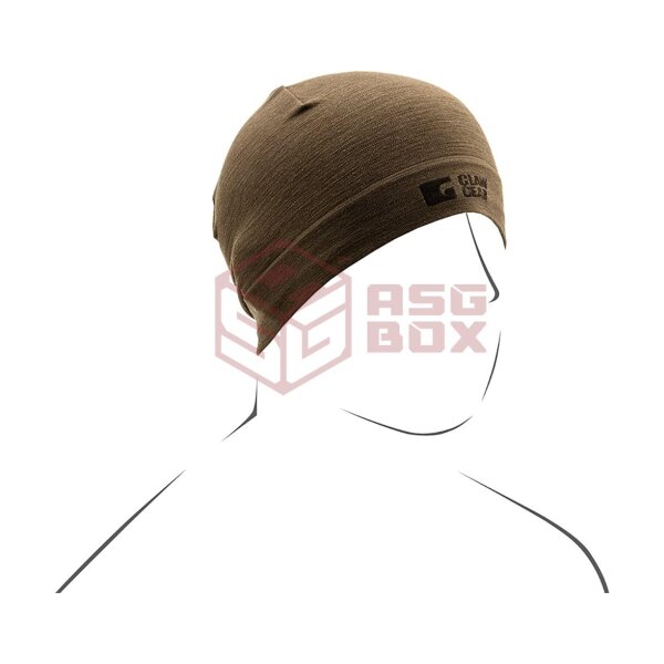 Clawgear Merino Seamless Beanie Stonegrey Olive S/M