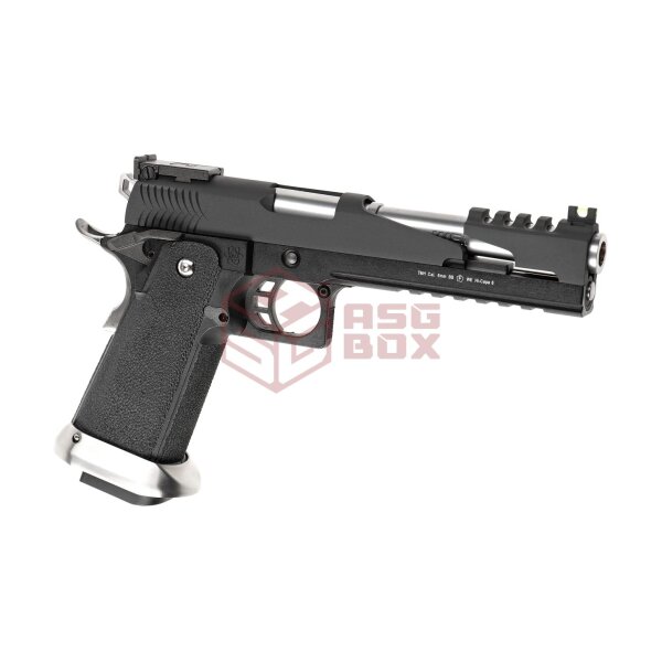 WE Hi-Capa 6 T-Rex Customs Titanium Barrel Full Metal GBB Black