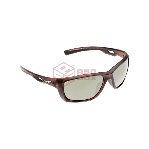 Wiley X WX Aspect Polarized Platinum Flash Brown