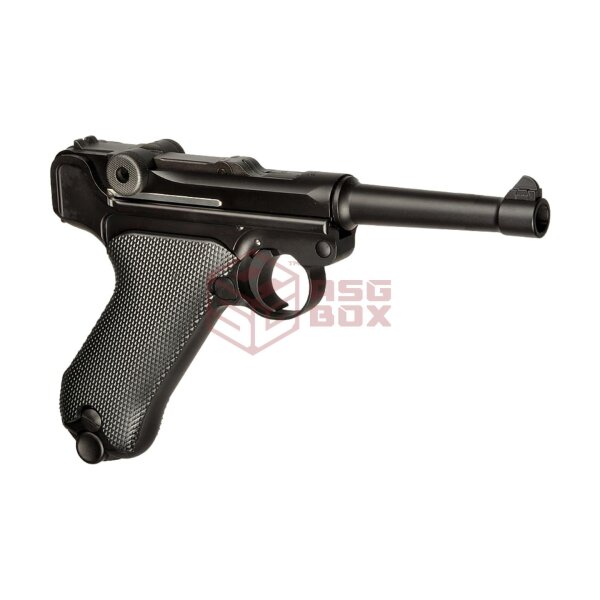 WE P08 Full Metal GBB Black