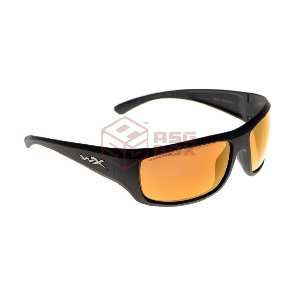 Wiley X WX Omega Captivate Polarized Bronze Mirror Black