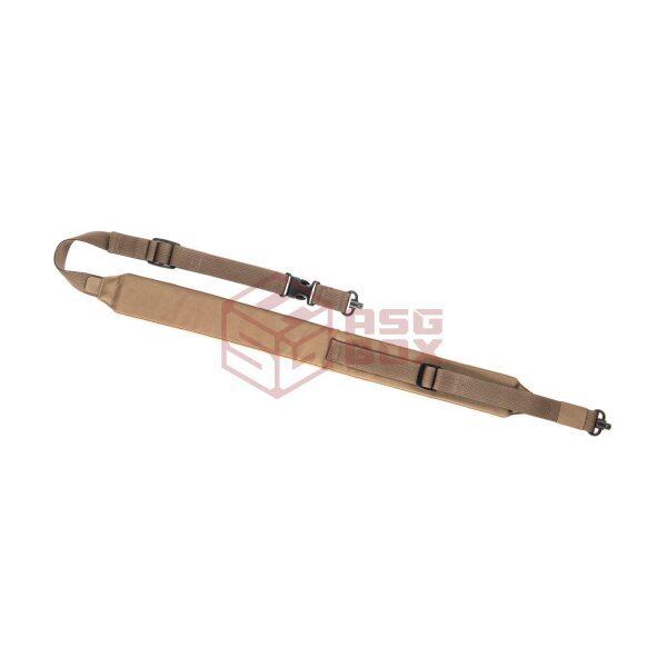 Clawgear Sniper Rifle Sling Padded QD Swivel Coyote