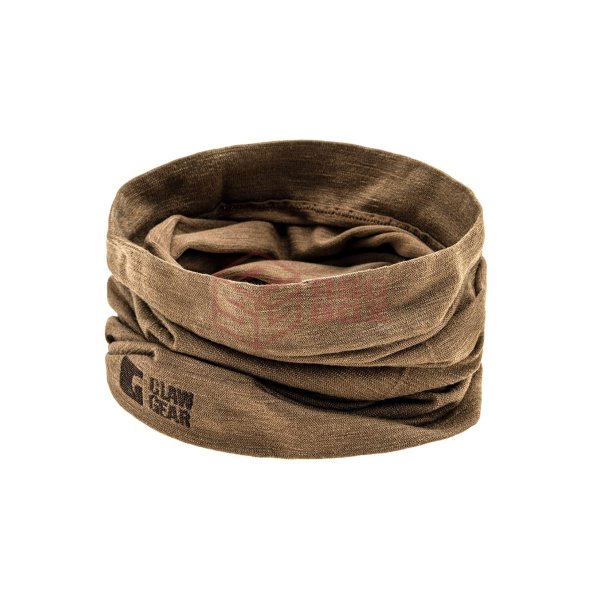 Clawgear Merino Seamless Neck Gaiter Long Stonegrey Olive One Size