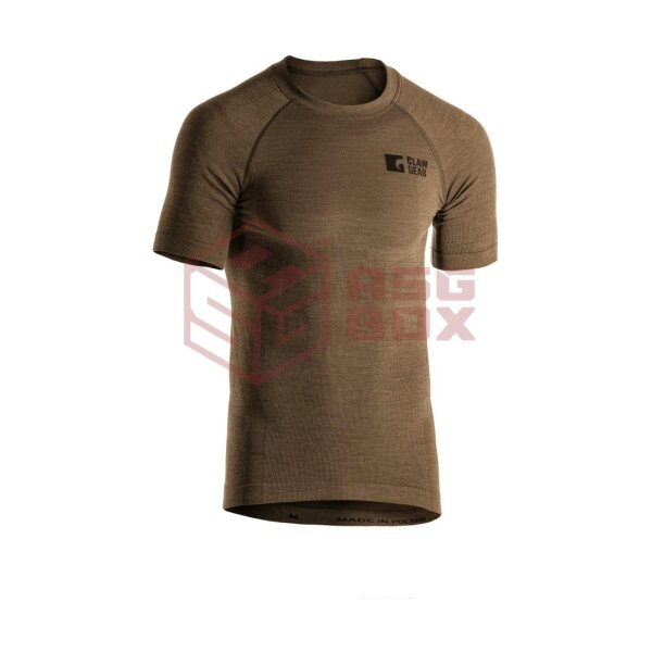 Clawgear Merino Seamless Shirt SS Stonegrey Olive S