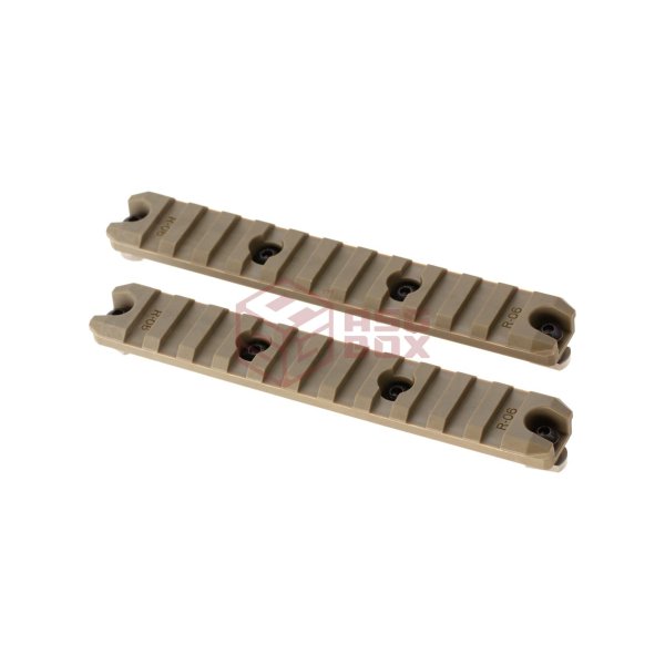 Amoeba 5 Inch M-LOK Plastic Rail 2-Pack Dark Earth
