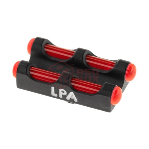 LPA Red Twin Fiber Optics Front Sight 3,0 MA Thread