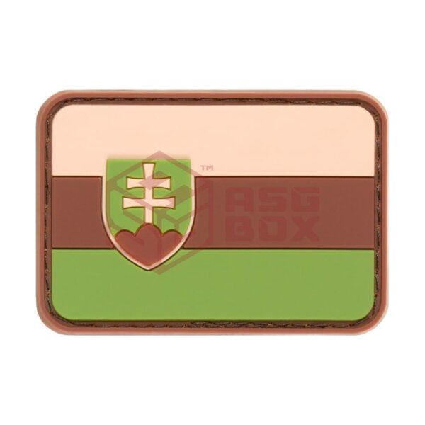 JTG Slovakia Flag Rubber Patch Green