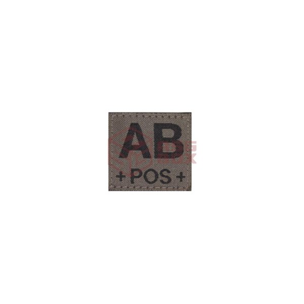 Clawgear AB Pos Bloodgroup Patch RAL7013