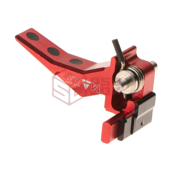 Maxx Model CNC Aluminum Advanced Speed Trigger for EVO-3 Style B Red