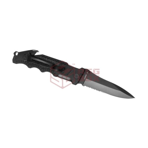 Border Guard SWBG1S Serrated Folder Black