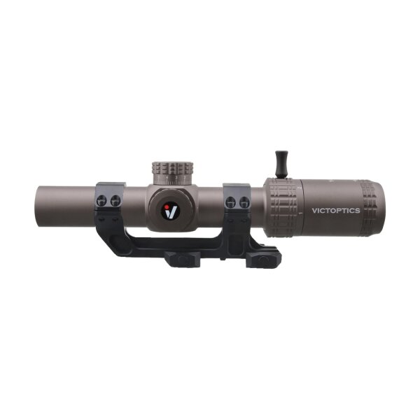VictOptics LPVO Riflescope S6 1–6x24  plus  One-Piece Mount - Brown