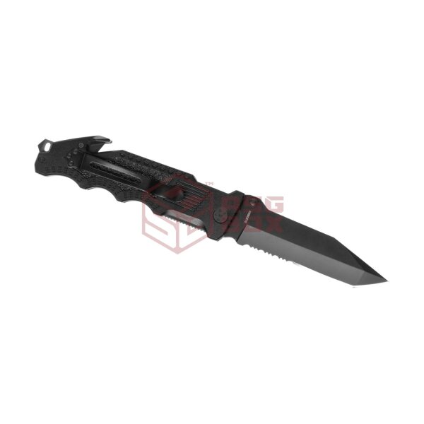 Border Guard SWBG2TS Serrated Tanto Folder Black