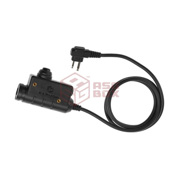 Earmor M51 Tactical PTT Motorola Two Pin Black