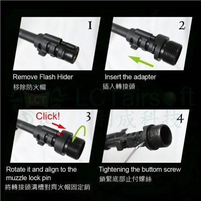 LCK-12/15 to M24 Muzzle Thread Adapter OD-A-PK404 asgbox.pl