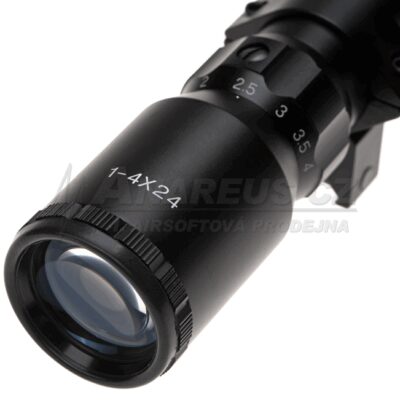 1-4x24 Tactical Scope, Black OD-A-AIMO075 asgbox.pl