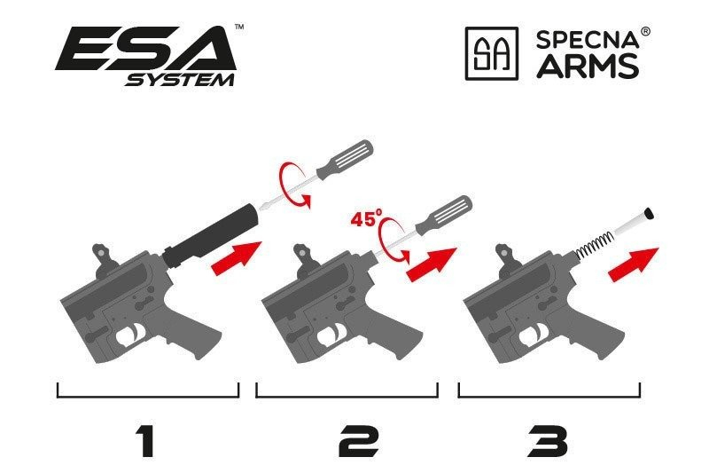 SA M4 PDW Carbine M-LOK (RRA SA-E39 EDGE(TM)) - Black/Red OD-A-SPARMS086 asgbox.pl SA M4 PDW Carbine M-LOK (RRA SA-E39 EDGE(TM)) - Black/Red - obrazek 13