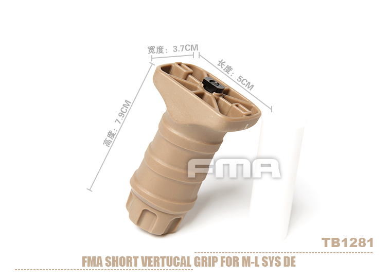 FMA Short Vertical STUBBY Grip for M-LOK - Tan OD-A-TB1281-DE asgbox.pl FMA Short Vertical STUBBY Grip for M-LOK - Tan - obrazek 7