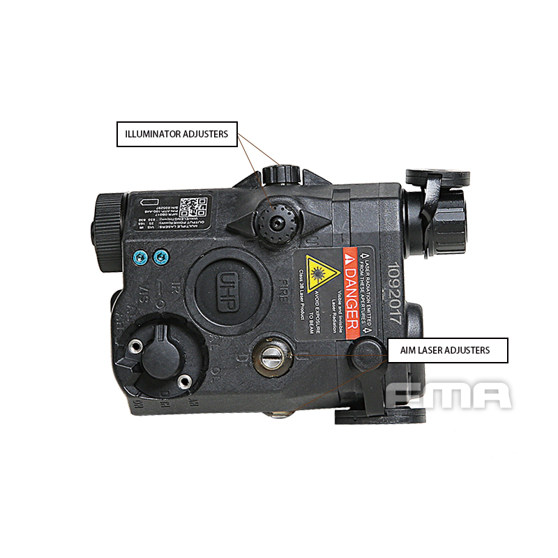 FMA AN/PEQ15 LA5-C ATPIAL Version (IR Flashlight, Red / IR Laser) - Black OD-A-TB1311-BK asgbox.pl FMA AN/PEQ15 LA5-C ATPIAL Version (IR Flashlight, Red / IR Laser) - Black - obrazek 7