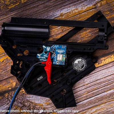 JeffTron LEVIATHAN V2 Optical (rear wired) plus CNC CURVED Trigger - Black OD-A-JT-LEV-V2S-CB asgbox.pl