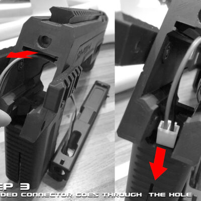 Battery extended connector for PDW-K kit OD-A-SR-PDW-CNR asgbox.pl