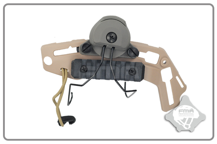 FMA EXFIL Helmet Mount for MSA Sordin Headset - Black OD-A-TB998-BK asgbox.pl FMA EXFIL Helmet Mount for MSA Sordin Headset - Black - obrazek 6
