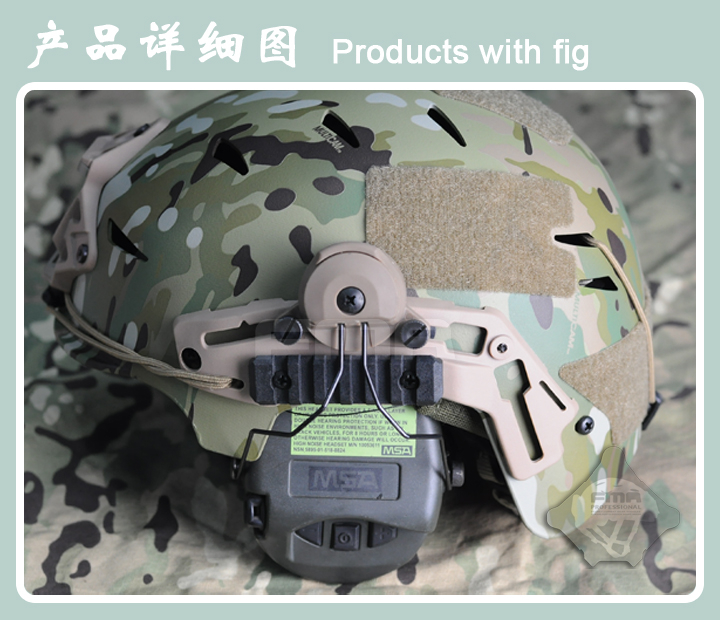 FMA EXFIL Helmet Mount for MSA Sordin Headset - FG OD-A-TB998-FG asgbox.pl FMA EXFIL Helmet Mount for MSA Sordin Headset - FG - obrazek 8