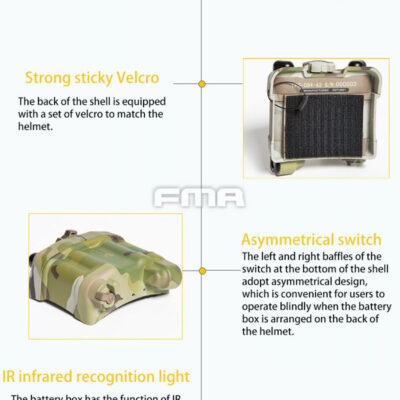 FMA PVS-31 Functional NVG Battery Case with IR Beacon - Tan OD-A-TB1401-DE asgbox.pl FMA PVS-31 Functional NVG Battery Case with IR Beacon - Tan OD-A-TB1401-DE asgbox.pl