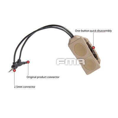 FMA Dual Switch PEQ, Laser Plug and 2.5 mm Connectors with Logo - Black OD-A-TB1406-BK-A asgbox.pl FMA Dual Switch PEQ, Laser Plug and 2.5 mm Connectors with Logo - Black OD-A-TB1406-BK-A asgbox.pl