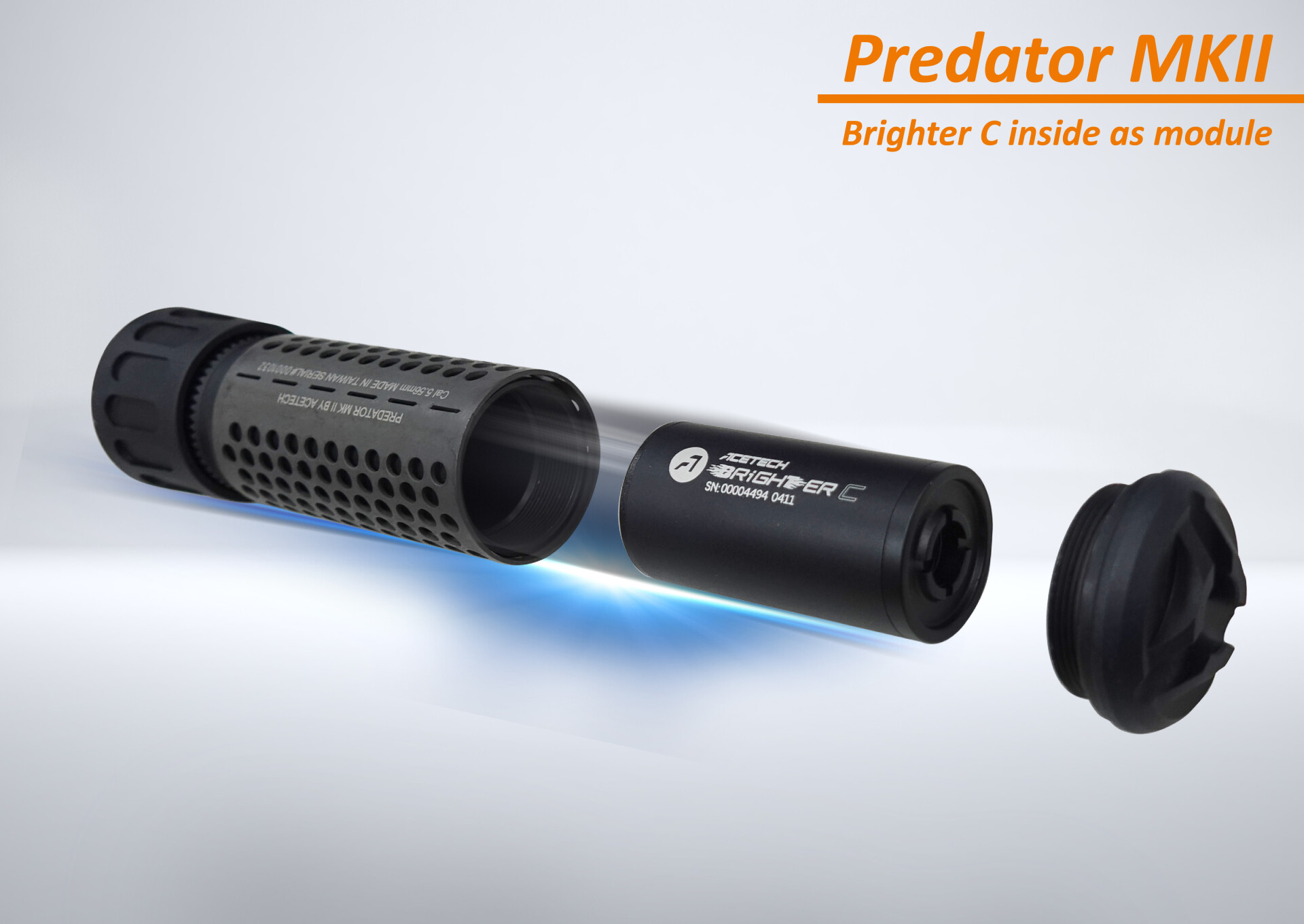 AceTech PREDATOR MKII (BRIGHTER C) QD Tracer Suppressor - Black OD-A-PAS0505-B-001 asgbox.pl AceTech PREDATOR MKII (BRIGHTER C) QD Tracer Suppressor - Black - obrazek 7