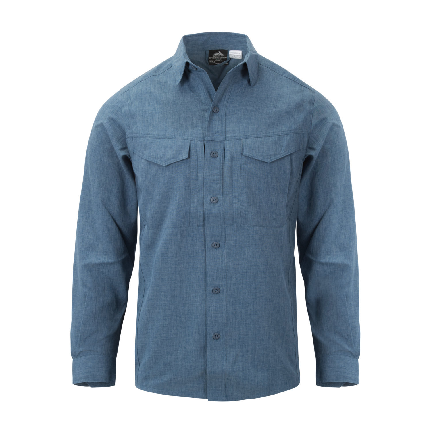 HELIKON DEFENDER Mk2 Gentleman Shirt(R) - Melange Blue OD-A-KO-DGM-PO-6520Y-B03 asgbox.pl HELIKON DEFENDER Mk2 Gentleman Shirt(R) - Melange Blue - obrazek 9