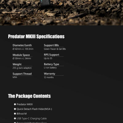 AceTech PREDATOR MKIII (BIFROST) QD Tracer Suppressor - Black OD-A-PAS0207-B-001 asgbox.pl AceTech PREDATOR MKIII (BIFROST) QD Tracer Suppressor - Black OD-A-PAS0207-B-001 asgbox.pl