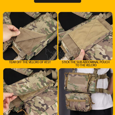 WST Abdominal Fanny Pack with Velcro Mount - Green OD-A-WOSP71-OD asgbox.pl WST Abdominal Fanny Pack with Velcro Mount - Green OD-A-WOSP71-OD asgbox.pl