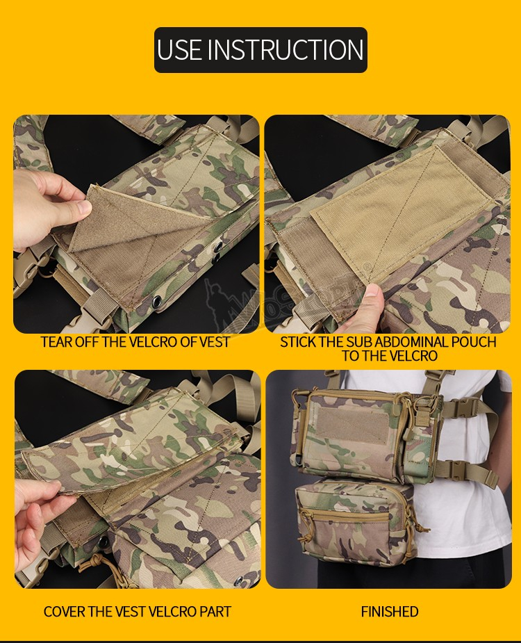 WST Abdominal Fanny Pack with Velcro Mount - Green OD-A-WOSP71-OD asgbox.pl WST Abdominal Fanny Pack with Velcro Mount - Green - obrazek 6