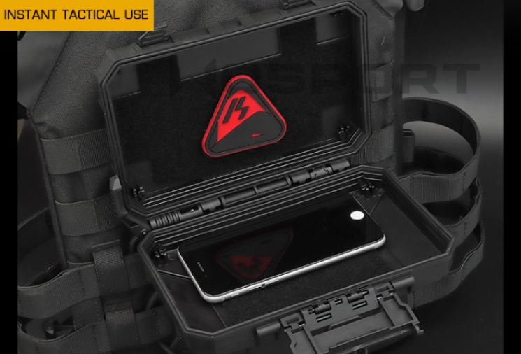 Waterproof Molle tactical gear case - Black OD-A-WOSP97-BK asgbox.pl Waterproof Molle tactical gear case - Black - obrazek 6