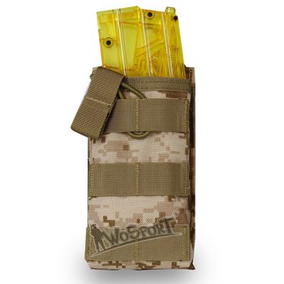 MOLLE Open Single M4 magazine storage bag/Pouch - Black OD-A-WOSP104-BK asgbox.pl
