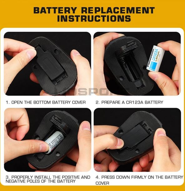 WST helmet signal light - TAN (red light) OD-A-WOSP115-RED asgbox.pl WST helmet signal light - TAN (red light) - obrazek 7