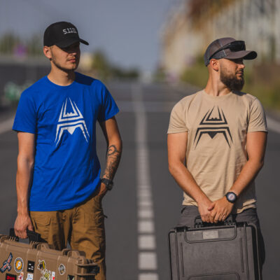 T-Shirt ANAREUS Spider logo - BLUE OD-A-ANAR47-S asgbox.pl