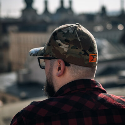 FLEXFIT Cap ANAREUS Spider logo orange - Multicam(R) OD-A-ANAR56-SM asgbox.pl