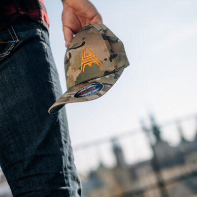 FLEXFIT Cap ANAREUS Spider logo orange - Multicam(R) OD-A-ANAR56-SM asgbox.pl